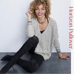 Cabi Horizon Pullover Sweater XS #3848 Oversized